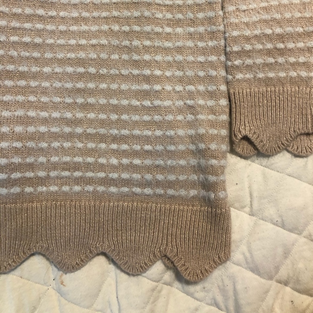striped fuzzy sweater
